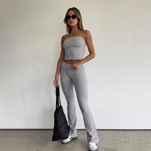 Casual Sporty Pant and Top Set