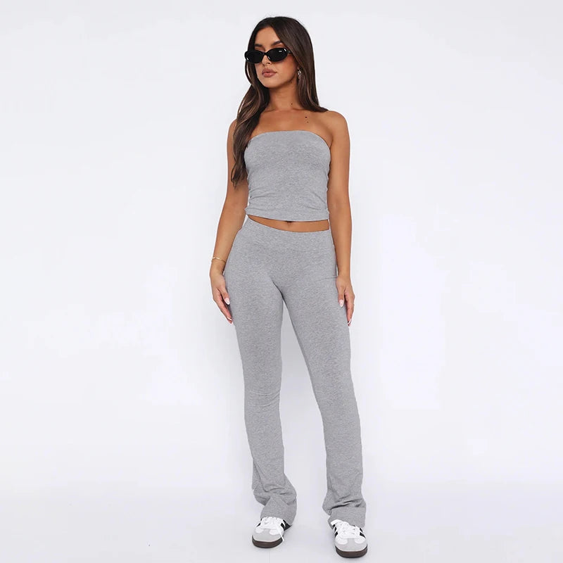 Casual Sporty Pant and Top Set