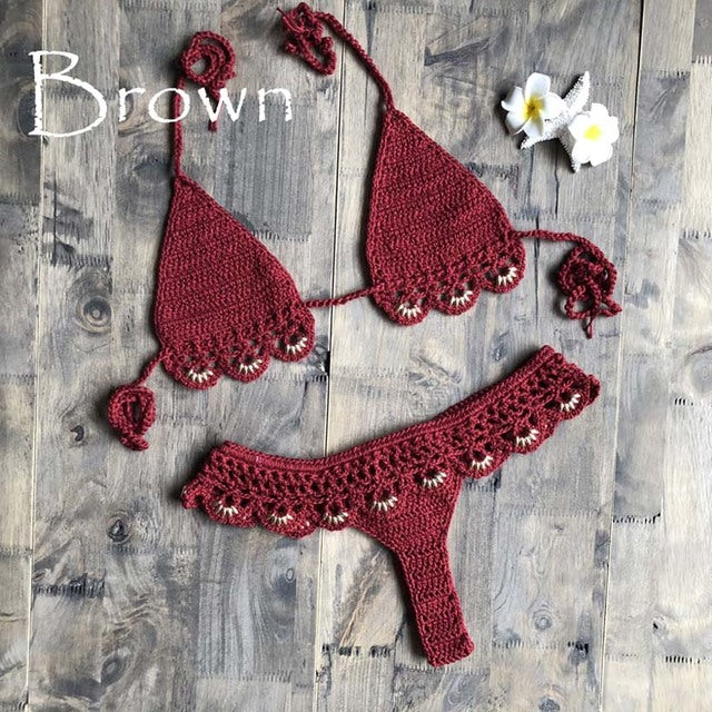 Brown Bikini Set