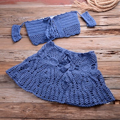 Crochet 2 Pcs Beachwear Set