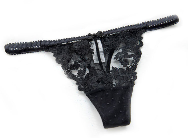 Transparent Black Lace Panty