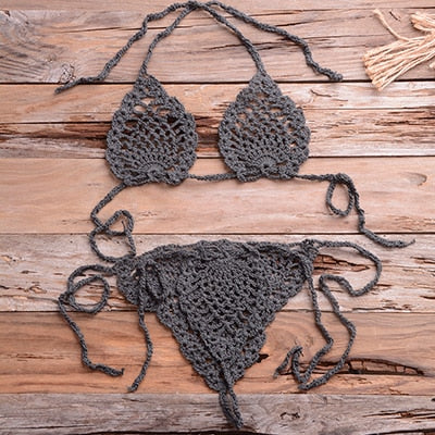 Sexy Crochet Micro Bikini Set