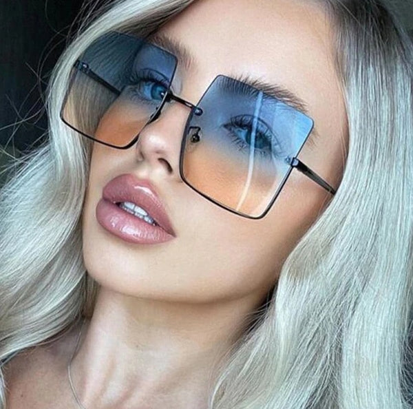 Pretty Blonde Lady in Sunglasses