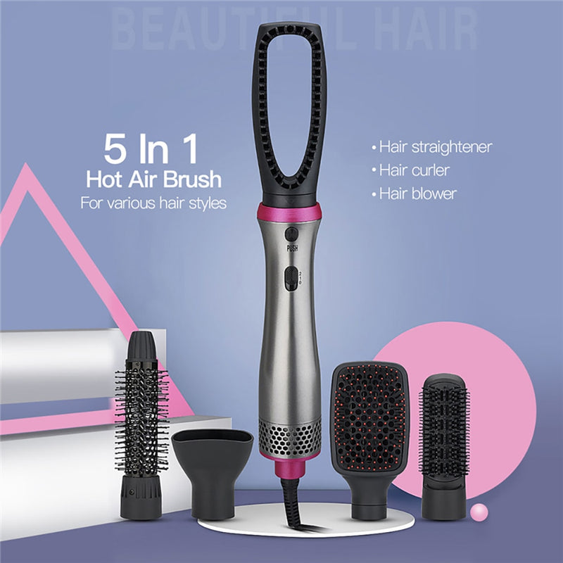 Hot Air 5 in 1 Electric Comb Blow Dryer