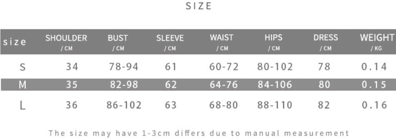 Size Chart for Buying Friday Sweets Black Mini Dress