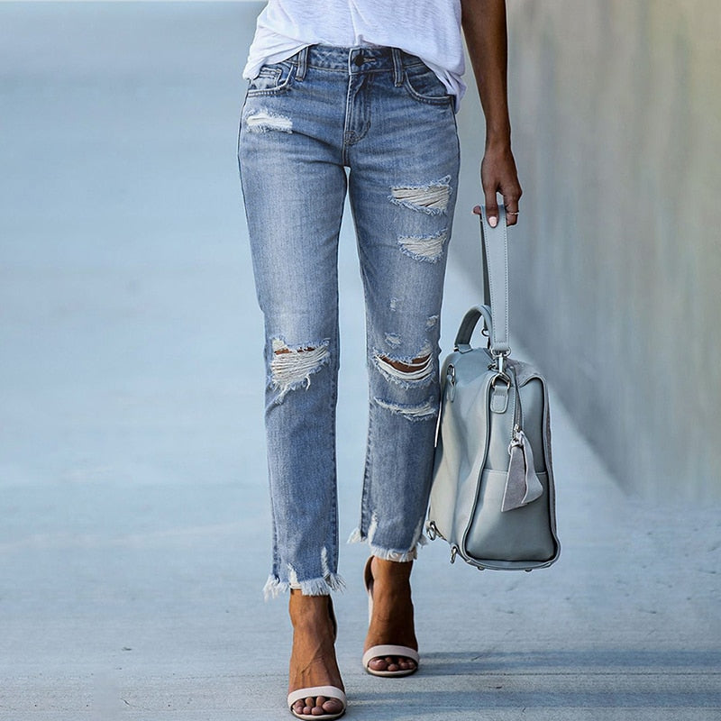 Woman Wearing Jeans