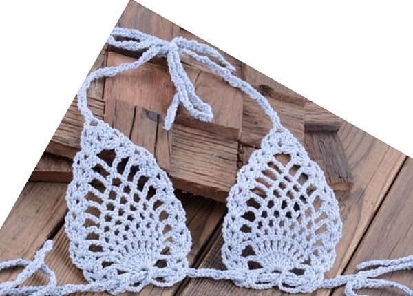 Sexy Crochet Micro Bikini Top